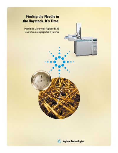 Agilent 6890 Pesticide Library Product Leaflet - cover page