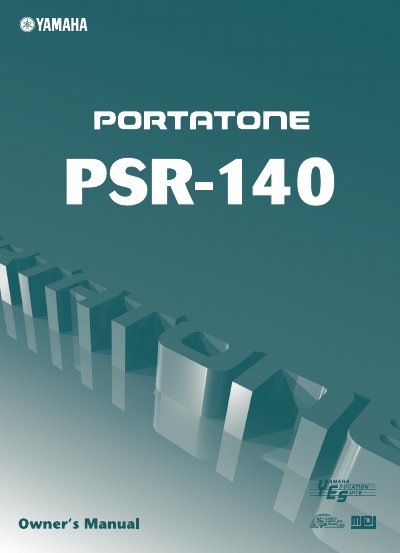 Yamaha PSR-140 Portable Keyboard Owner's Manual - cover page