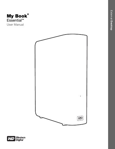 Western Digital My Book Essential User Manual - cover page