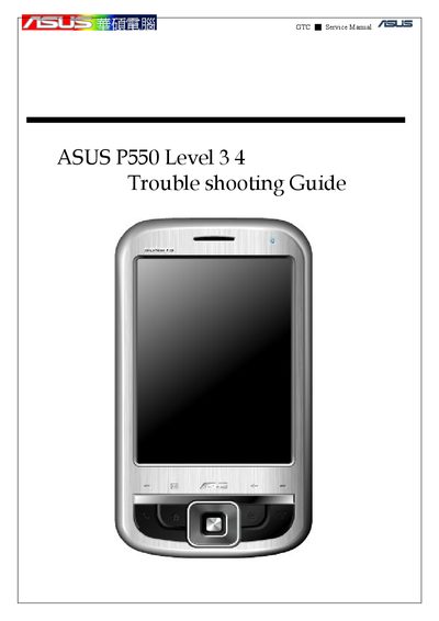ASUS P550 Service Manual - cover page