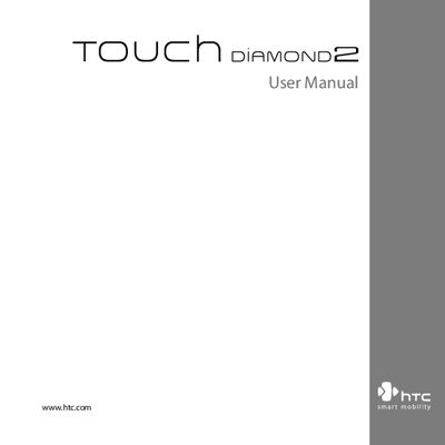 HTC TOUCH DIAMOND2 USER MANUAL(4) - cover page