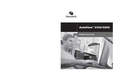 Avocent AutoView 3100/3200 Installer/User Guide - cover page