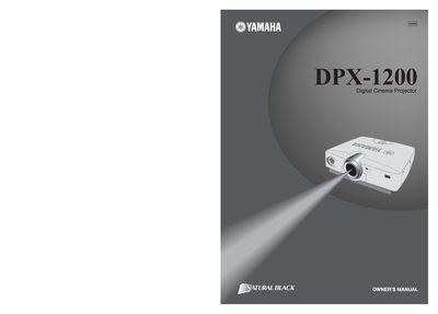 Yamaha DPX-1200 Projector Owner's Manual - cover page