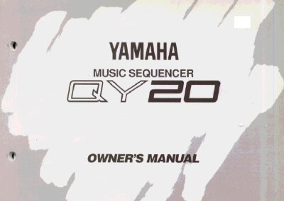 Yamaha QY20 Music Sequencer MIDI Data Format Reference - cover page