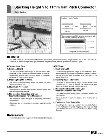 HRS FX4 Series Connector Handbook - cover page