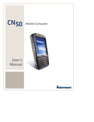 Intermec CN50 Mobile Computer User Manual