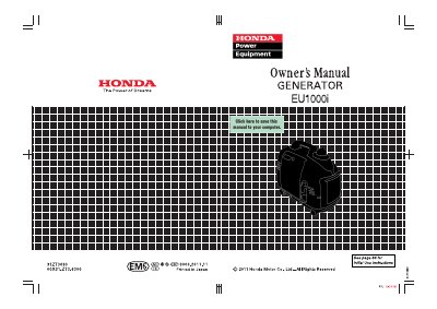 Honda EU1000i Generator Owner's Manual