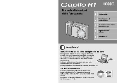 Ricoh Caplio R1 User Manual - cover page