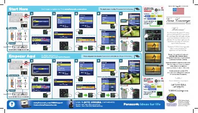 Panasonic TQD2A19015 Flat Panel TV Setup Guide - cover page