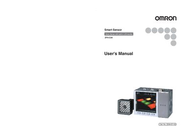 Omron ZFX-C20 Smart Sensor Vision Sensor User Manual