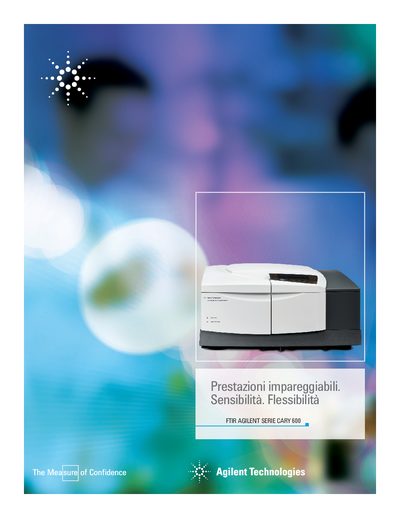 Agilent Cary 600 Series FTIR Spectrometers Brochure