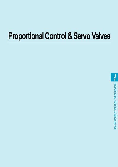 Tokimec Proportional Control &amp; Servo Valves Product Leaflet