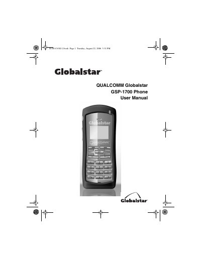 QUALCOMM Globalstar GSP-1700 Phone User Manual - cover page