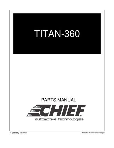 Chief Titan-360 Parts List