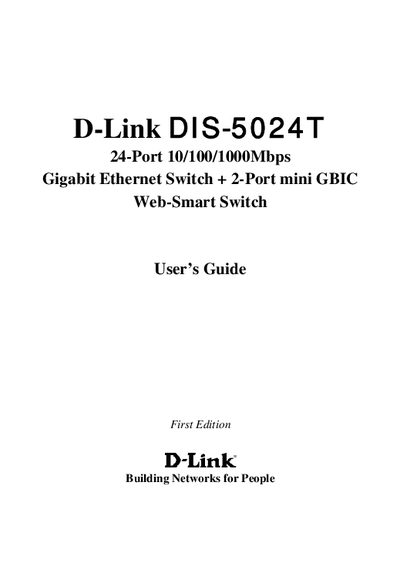 D-LI8NK DIS-5024T user manual