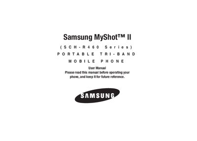 Samsung SCH-R460 User Manual - cover page