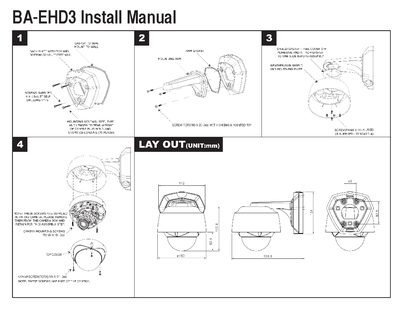 EverFocus BA-EHD3 Installation Manual - cover page
