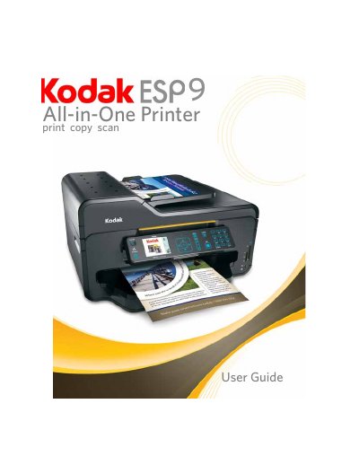 Kodak ESP 9 All-in-One Printer User Manual