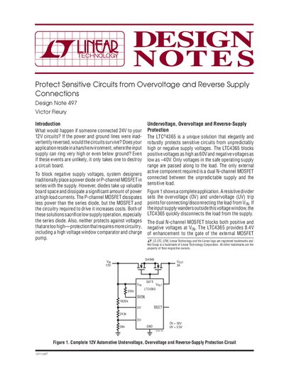 LINEAR Design Note 497 Manual - cover page