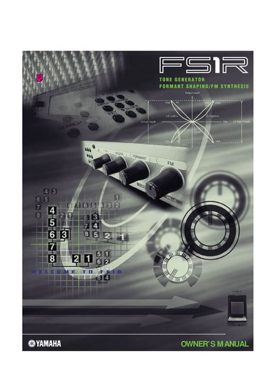 Yamaha FS1R Tone Generator Owner's Manual - cover page