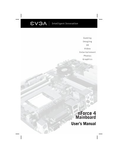 EVGA 123-K8-NF47-XX User Manual - cover page
