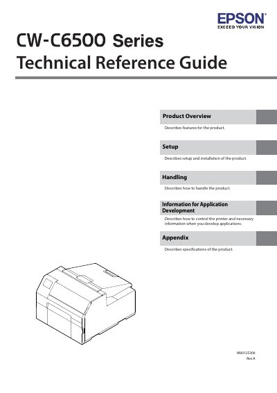 Epson CW-C6500 Series Technical Reference Guide