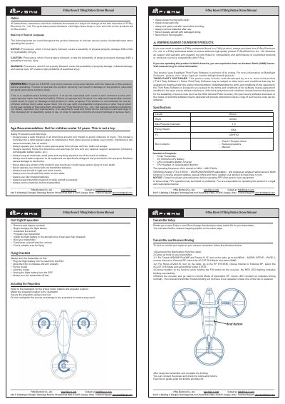 FrSky Rover3 Tilting Rotors Drone User Manual - cover page