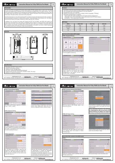 FrSky TWIN Lite Pro RF Module User Manual - cover page