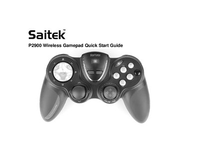 Saitek P2900 Wireless Gamepad Quick Start Guide - cover page