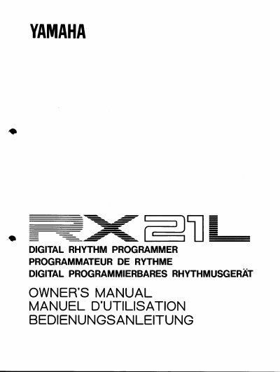 YAMAHA RX21L Manual(1)(1)