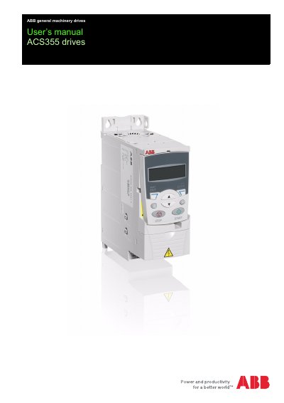 ABB ACS355 Drive User Manual - cover page