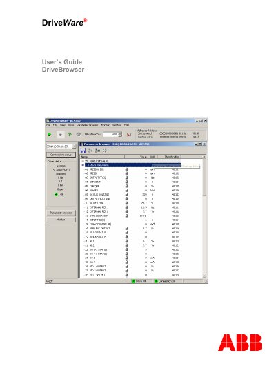 ABB Drive Browser User Guide - cover page
