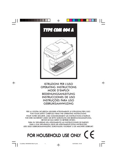 Com COM 004 A User Manual - cover page