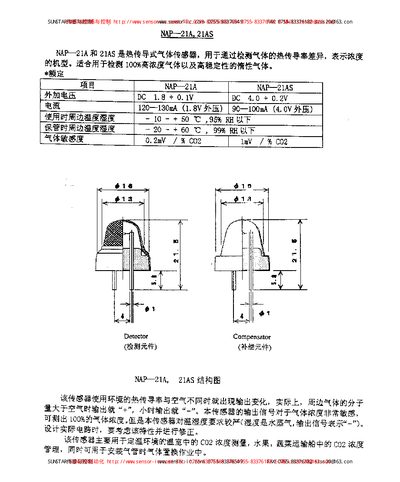 NEMOTO NAP-21A Sensor Manual - cover page