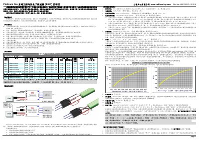 Hobbywing Platinum Pro Series Brushless Motor ESC Manual - cover page