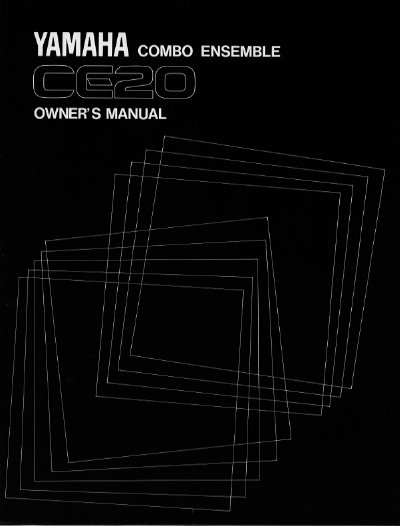 Yamaha CE20 Combo Ensemble Owner's Manual - cover page