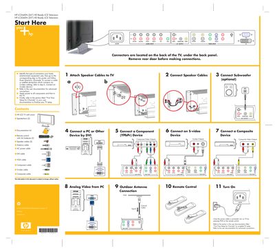 HP LC2640N and LC3040N Quick Setup Poster - cover page