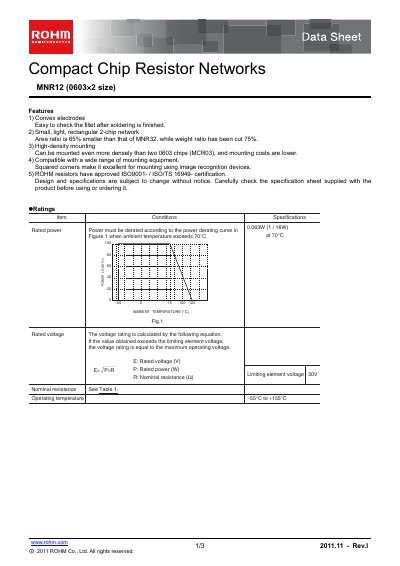 ROHM MNR12E0APF Manual - cover page