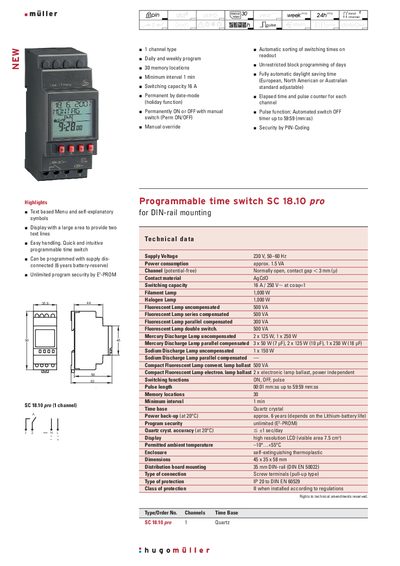 SC 18.10 Pro User Manual - cover page