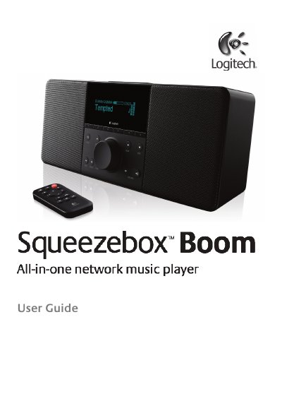 Logitech Squeezebox Boom User Manual - cover page