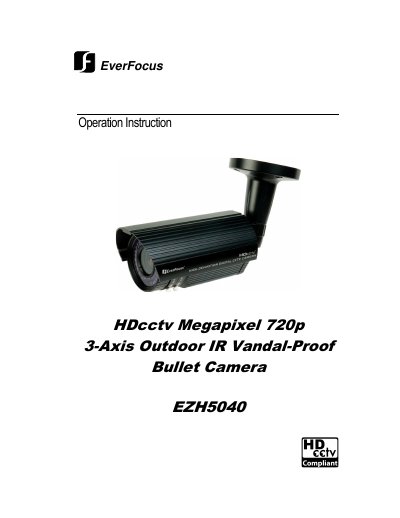 EverFocus EZH5040_manual - cover page