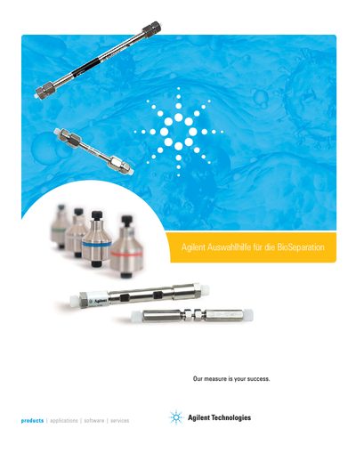 Agilent BioSeparation Selection Guide - cover page
