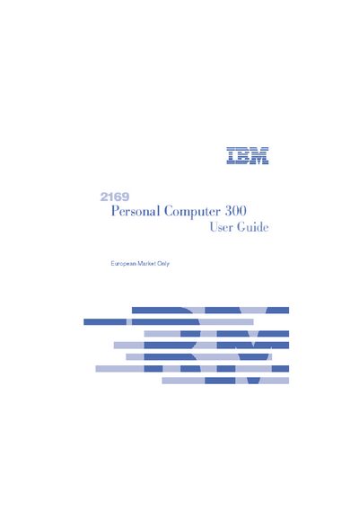 IBM PC300 User Guide - cover page