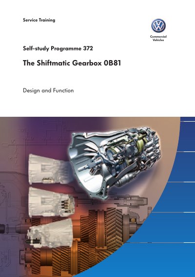 Mercedes-Benz Shiftmatic 0B81 Gearbox Service Training Self-study Programme