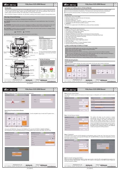 FrSky Horus X12S-ISRM Remote Controller User Manual - cover page