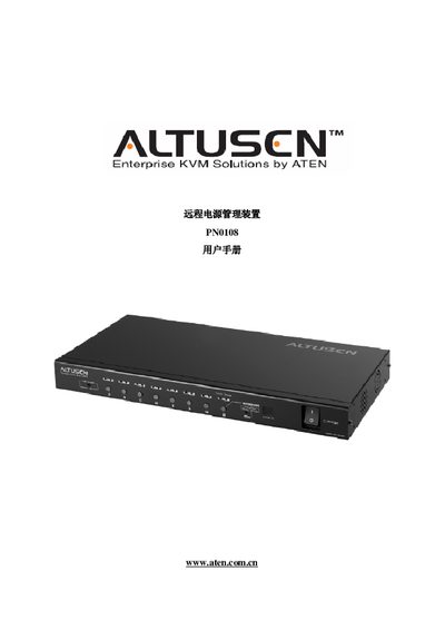 ATEN PN0108 Remote Power Management User Manual
