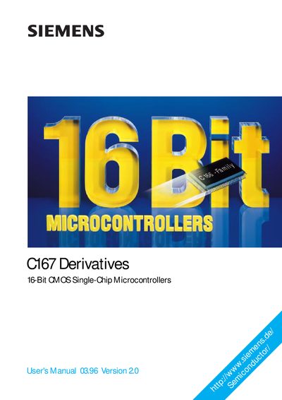 Siemens C167 Derivatives User Manual