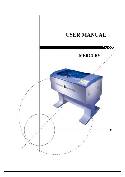 Mercury 50W CO2 Laser User Manual - cover page
