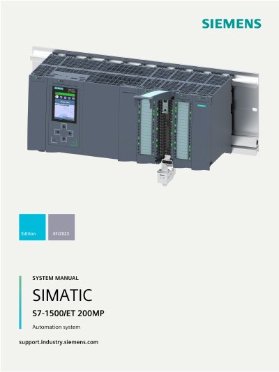 Siemens S7-1500/ET 200MP Automation System Manual