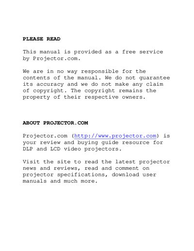 NEC MultiSync MT1055/MT1050/MT850 Projector User Manual - cover page